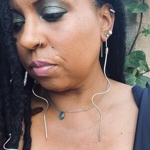 Tendril Dangle Statement Earrings